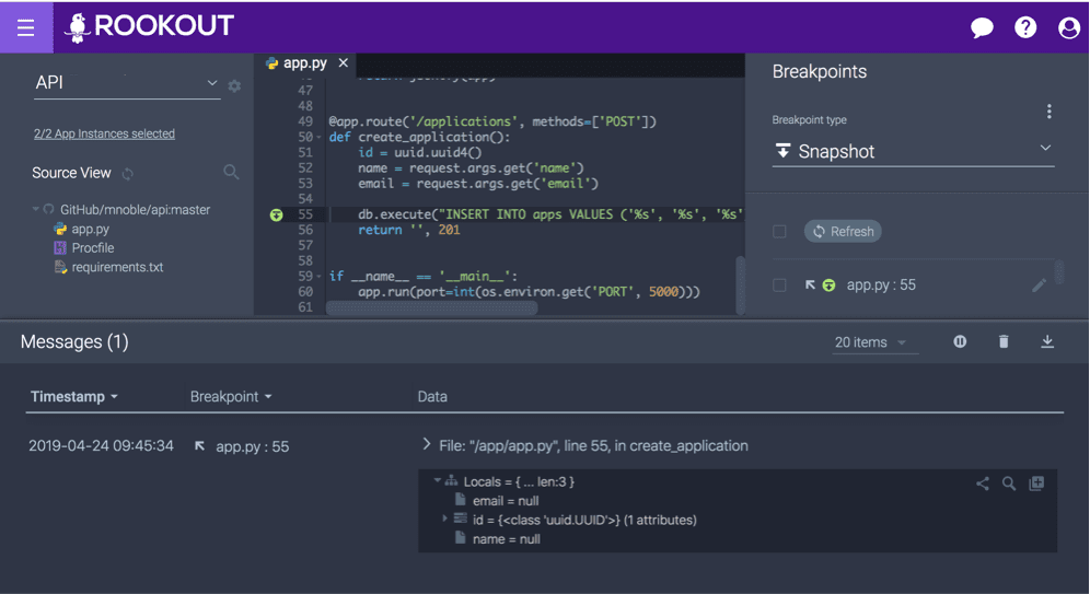 Sentry modal indicating that permissions need installation.